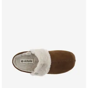 Women’s suede effect slippers Victoria Norte image-4