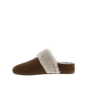 Women’s suede effect slippers Victoria Norte image-1