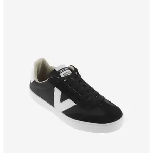 Monochrome berlin split leather and nylon sneakers Victoria image-3