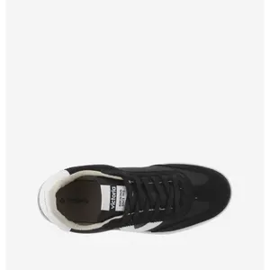 Monochrome berlin split leather and nylon sneakers Victoria image-4