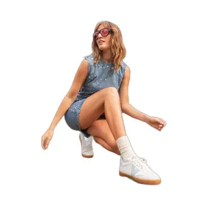 Baskets effet cuir & daim Victoria Berlin image-5