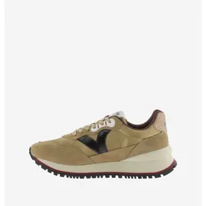 Metallic nylon and split leather trainers for women Victoria Viento image-1