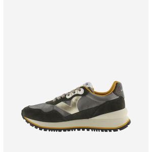 Metallic nylon and split leather trainers for women Victoria Viento image-1