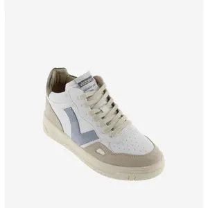 Sneakers i läder med effekt och spaltläder Victoria Seul image-1
