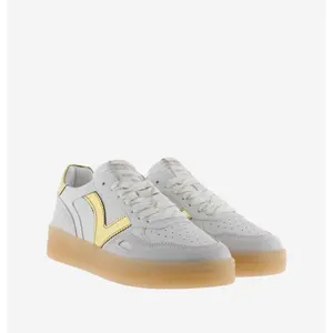 Women’s leather and suede effect trainers Victoria Seúl image-1