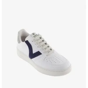 Zapatillas de piel y efecto contraste Victoria Madrid image-1