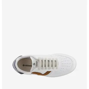 Women's contrast leather effect sneakers Victoria Madrid image-3