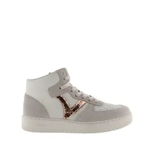 Baskets en cuir et logo métallique femme Victoria Madrid image-0