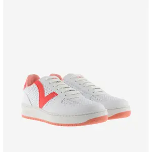 Leather and neon effect sneakers for women Victoria Madrid image-4