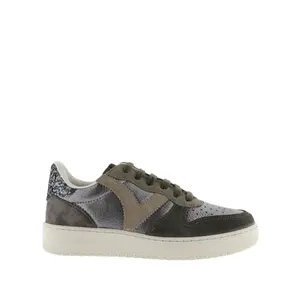 Metallic and suede women's sneakers Victoria Madrid image-0