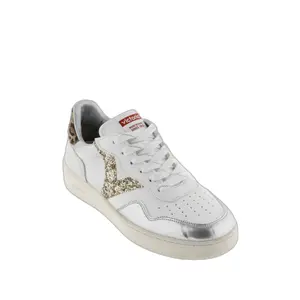 Metallisk och djurmönstrad sneakers för kvinnor Victoria Madrid image-1