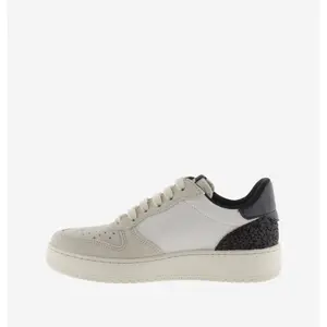 Women's split leather effect sneakers with sequins Victoria Madrid image-4