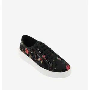 Velvet embroidered sneakers girl Victoria image-1