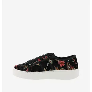 Velvet embroidered sneakers girl Victoria image-2