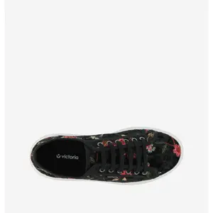 Velvet embroidered sneakers girl Victoria image-3