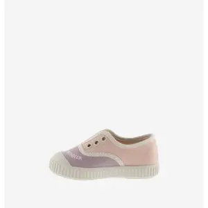 Embroidered canvas sneakers with elastic band for girls Victoria 1915 image-1