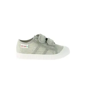 Children's shoes Victoria blucher tejido lurex dos velcros image-0