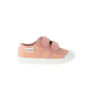 Children's shoes Victoria blucher tejido lurex dos velcros image-0