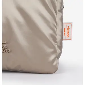 Schultertasche aus metallisiertem Nylon Victoria image-3