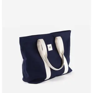 Organic canvas tote bag for women Victoria Shopping image-2