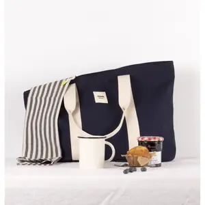 Organic canvas tote bag for women Victoria Shopping image-4