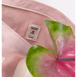 Organic canvas tote bag for women Victoria Shopping image-4
