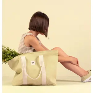 Organic canvas tote bag for women Victoria Shopping image-4