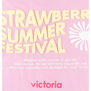 Women's T-shirt Victoria Algodon Strawberry image-4