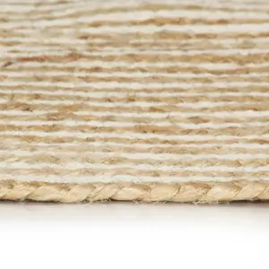 Tapis fait à la main Jute avec design de spirale vidaXL image-2