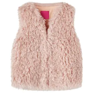 Faux fur fleece girls' jacket vidaXL image-0