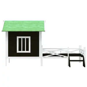 Niche pour chien en bois de pin massif vidaXL 159x120x88,5 cm image-2
