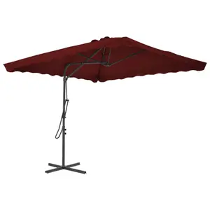 Parasol d'extérieur avec mât en acier vidaXL