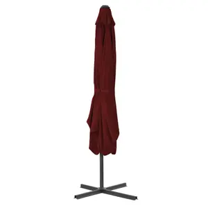 Parasol d'extérieur avec mât en acier vidaXL image-2