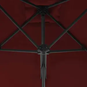 Parasol d'extérieur avec mât en acier vidaXL image-3