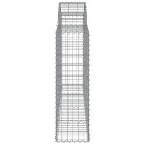 Kosz z siatki gabionowej łukowy, ocynkowana stal vidaXL (x25) image-3