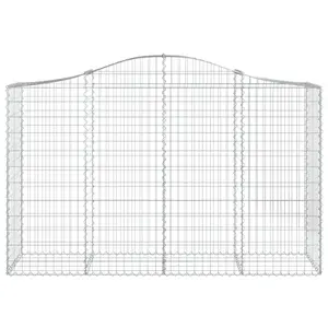 Panier à gabions arqués fer galvanisé vidaXL (x50)