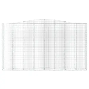 Panier à gabions arqués fer galvanisé vidaXL (x8)
