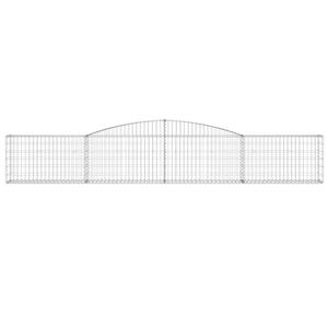 Paniers à gabions arqués fer galvanisé vidaXL (x15) image-2