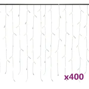 LED icicle curtain lights 8 functions vidaXL image-3