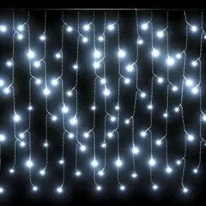 LED icicle curtain lights 8 functions vidaXL image-2