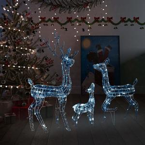 Family of acrylic decorative reindeer 300 LED vidaXL image-1