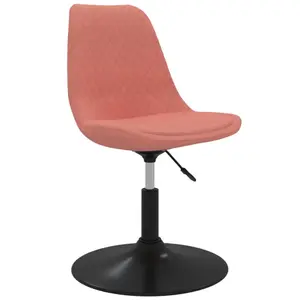 Chaises à manger pivotantes velours vidaXL (x4) image-2