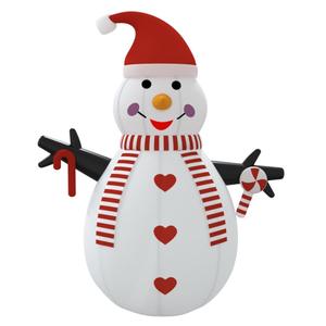Bonhomme de neige gonflable avec LED vidaXL