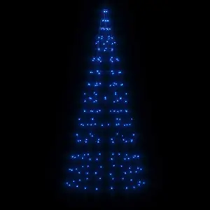 Decorative light-up tree on flag pole 200 LED vidaXL image-2