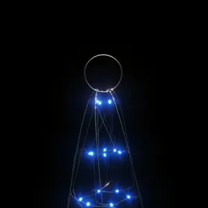 Decorative light-up tree on flag pole 200 LED vidaXL image-5