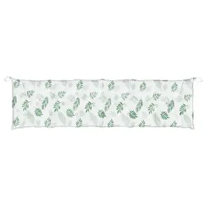Coussin de banc de jardin motif de feuilles tissu vidaXL