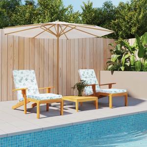 Coussin de chaise longue motif de feuilles vidaXL (x2) image-2