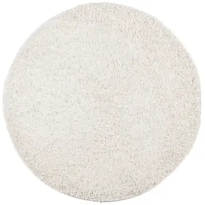 Modern long pile shaggy round rug vidaXL Pamplona image-0