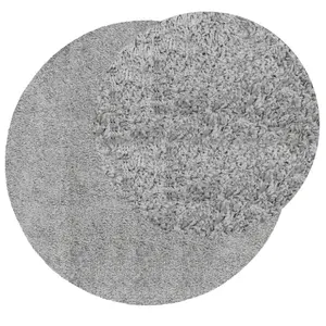 modern long-pile round rug vidaXL Shaggy Pamplona image-2