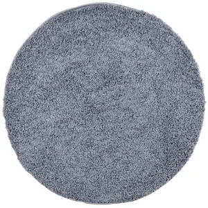 Modern long pile shaggy round rug vidaXL Pamplona image-0